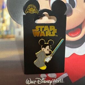 Disney Star Wars Mickey Mouse Pin with Blue and Yellow